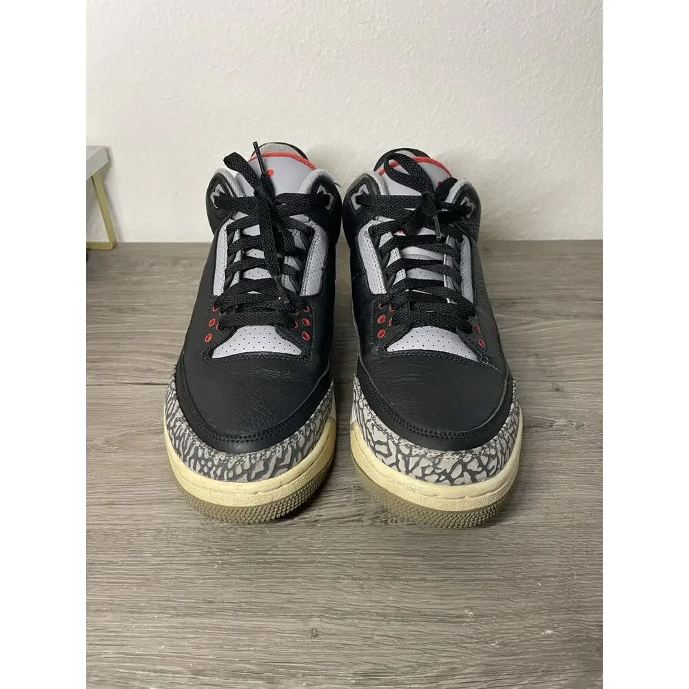 Air Jordan 3 Retro Black Cement 2018 Size 10 854262-012 OG Nike Air 9.5